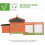 PawHut Gallinero Naranja 196 x 76 x 97 cm 4