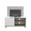 Homcom Mueble de TV Blanco 80 x 45 x 39.5 cm 4