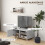 Homcom Mueble de TV Blanco 80 x 45 x 39.5 cm 5