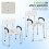Homcom Silla de Ducha Blanco 47 x 50 x 87 cm 2