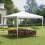 Outsunny Carpa para Jardín Blanco 293 x 293 x 252 cm 2