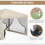 Outsunny Carpa Plegable Beige 295 x 295 x 265 cm 5
