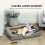 PawHut Cama para Perro Gris 91.5 x 68.5 x 16.5 cm 5