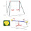 Outsunny Conjunto para Niño Multicolor 239 x 156 x 180 cm 3