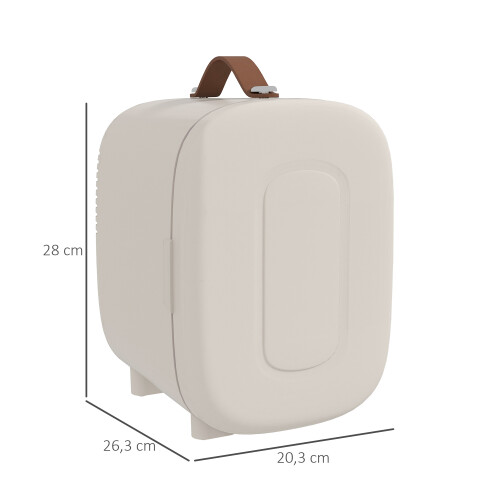 Homcom Nevera Cosmético Beige 20.3 x 26.3 x 28 cm 2