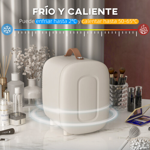 Homcom Nevera Cosmético Beige 20.3 x 26.3 x 28 cm 1