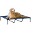 PawHut Cama Elevada para Perros Azul 122 x 92 x 23 cm 1