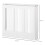 Homcom Cubierta de Radiador Blanco 90 x 18 x 84 cm 3