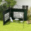 Outsunny Paredes Laterale Verde 293 x 193 cm 2