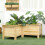 Outsunny Jardinera Marrón 120 x 120 x 50 cm 2