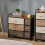Homcom Cómoda de Tela Multicolor 80 x 29 x 78.5 cm 2