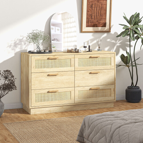 Homcom Cajonera de Dormitorio Marrón 110 x 40 x 69 cm 1