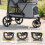 PawHut Carrito para Perro Gris 92 x 63 x 95 cm 5
