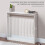 Homcom Cubierta de Radiador Blanco 90 x 18 x 84 cm 8