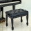 Homcom Banco de Piano Negro 64 x 35 x 55 cm 4