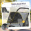 PawHut Carrito para Perro Gris 92 x 63 x 95 cm 6