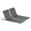 Outsunny Set 2 Esteras Playa Gris 124 x 53 x 45 cm 1