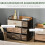 Homcom Cómoda de Tela Multicolor 80 x 29 x 78.5 cm 4