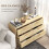 Homcom Cajonera de Dormitorio Marrón 110 x 40 x 69 cm 5