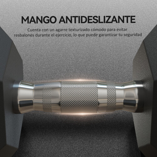 Homcom Juego de Mancuerna Negro 33.6 x 15.5 x 15.5 cm 2