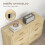 Homcom Cajonera de Dormitorio Marrón 110 x 40 x 69 cm 6