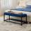 Homcom Pie de Cama Azul 117 x 40 x 48 cm 2