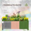 Outsunny Jardinera Gris 70 x 30 x 25 cm 6