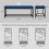 Homcom Pie de Cama Azul 117 x 40 x 48 cm 3