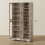 Homcom Alacena de Cocina Gris 90 x 35 x 172 cm 3