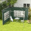 Outsunny Paredes Laterales Carpa Verde 295 x 195 cm 4