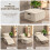 Homcom Sillón Cama Beige 75 x 80 x 74 cm 4
