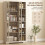 Homcom Alacena de Cocina Gris 90 x 35 x 172 cm 4