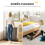PawHut Barrera de Seguridad Negro 300 x 74.5 cm 4