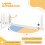 PawHut Barrera de Seguridad Blanco 100 x 4 x 76 cm 10