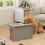 PawHut Comedero para Perro Gris 60 x 30 x 41 cm 2