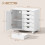 Homcom Mueble para Impresora Blanco 78 x 40 x 65.5 cm 3