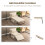 Homcom Sillón Cama Beige 75 x 80 x 74 cm 6
