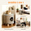 PawHut Casa para Gato Gris 36 x 36 x 38 cm 4