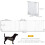 PawHut Barrera de Seguridad Blanco 300 x 74.5 cm 3