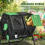 Outsunny Compostador Negro 67 x 60 x 77 cm 4