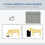 PawHut Comedero para Perro Gris 60 x 30 x 41 cm 6
