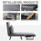 Homcom Sofá Cama Individual Gris 63 x 73 x 81 cm 6