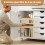 Homcom Mueble para Impresora Blanco 78 x 40 x 65.5 cm 6