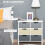 Homcom Cómoda de Madera Blanco 62 x 28 x 58 cm 6