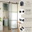Homcom Herraje para Puerta Negro 200 x 40 x 0.6 cm 3