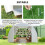 Outsunny Invernadero Blanco 595 x 300 x 200 cm 5