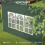Outsunny Paredes Laterales Carpa Verde 295 x 195 cm 8