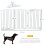 PawHut Barrera para Mascota Blanco 154 x 30 x 80 cm 2