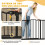 PawHut Barrera de Seguridad Negro 100 x 3.5 x 78 cm 6