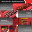 Homcom Carro de Herramienta Rojo 60.5 x 33.5 x 131 cm 4